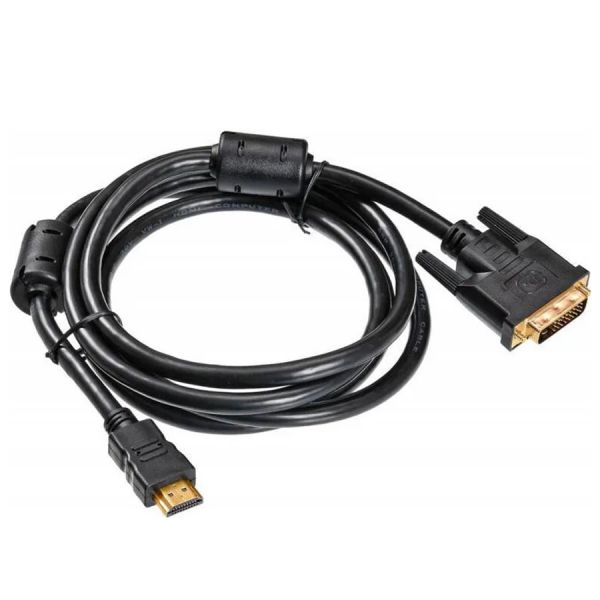 Кабель Buro HDMI-19M-DVI-D-1.8M HDMI (m) DVI-D (m) черный 1,8м