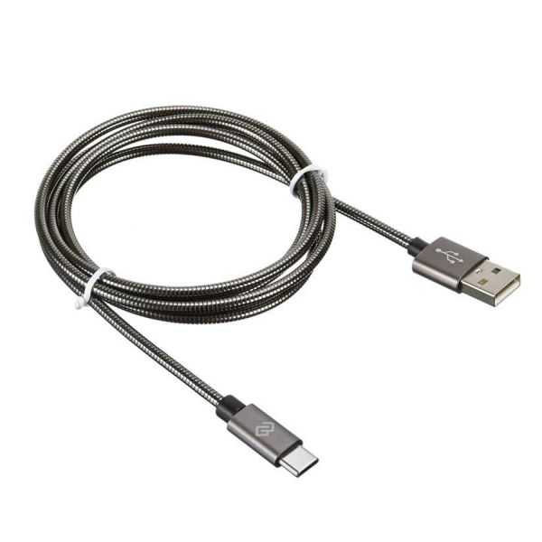 Кабель Digma TYPE-C-1.2M-BRAIDED-G USB (m)-USB Type-C (m) черный 1,2м