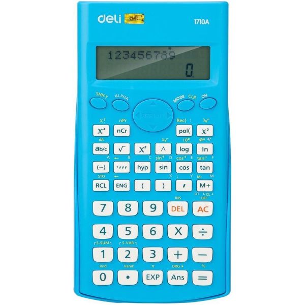Калькулятор Deli E1710A/BLU синий